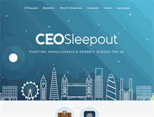 Tablet Screenshot of ceosleepoutuk.com